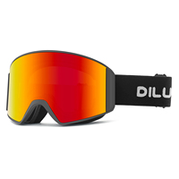 Lunettes de ski et de snowboard unisexes, logo personnalisé OEM, revêtement anti-buée, miroir, lunettes de ski avec lentilles interchangeables