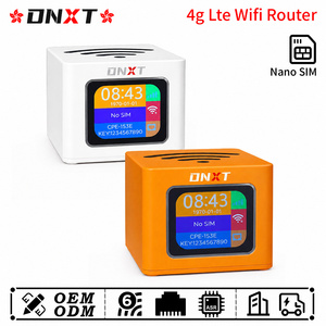 Router wifi DNXT 4g lte Mini LTE Cat4 con tarjeta SIM 4g, 2.4GHz 300Mbps, pantalla LCD, batería de 3000mAh, para oficina. - Product Image 1