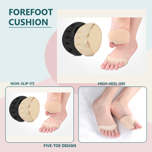 Almohadillas para el Antepié, Plantillas para Zapatos de Cinco <span class=keywords><strong>Dedos</strong></span> para Mujer, Antideslizantes, para Tacones Altos, Plantillas Footmaster para Bailarinas y Zapatos Casuales - Product Image 6