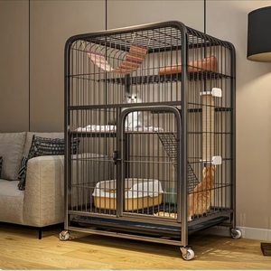 Home Indoor Cat Cage Extra-<b>Large</b> Spacious Cat Villa with Integrated Litter <b>Box</b> Cat Castle Cat Cage and Cat Climbing House - Product Image 3