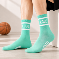 Chaussettes personnalisées OEM, chaussettes de sport haut de gamme avec logo jacquard, couleur personnalisée, faible MOQ pour le cyclisme, le basketball, la remise en forme