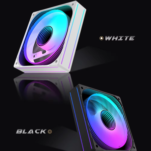 Lovingcool พัดลม12V RGB 120mm, พัดลมเหลี่ยมหลายแง่มุมพัดลมคอมพิวเตอร์เคสคอมพิวเตอร์พัดลมระบายความร้อนสำหรับเล่นเกมพัดลมปรับแต่งได้จากโรงงาน - Product Image 4