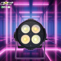 Lampu Par LED COB 200W 4-Lampu yang Dapat Disesuaikan OEM, Kontrol RGBW DMX512, Peringkat IP20, Dapat Diredupkan, Mode Suara Otomatis, untuk Panggung Konferensi