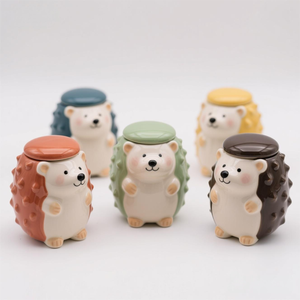 <span class=keywords><strong>Hedgehog</strong></span> Shape gốm <span class=keywords><strong>Cookie</strong></span> <span class=keywords><strong>Jar</strong></span>, động vật chủ đề lưu trữ nhà bếp với đầy đủ tùy biến (Kích thước/Màu sắc/cột sống mô hình), OEM/ODM - Product Image 2