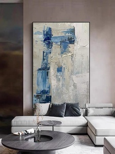 Tranh Sơn Dầu Trừu Tượng Trang Trí Tường Nghệ Thuật Vẽ Tay Tùy Chỉnh Kích Thước Lớn Tranh Sơn Dầu Đầy Màu Sắc Hiện Đại Trên Vải Bạt - Product Image 4