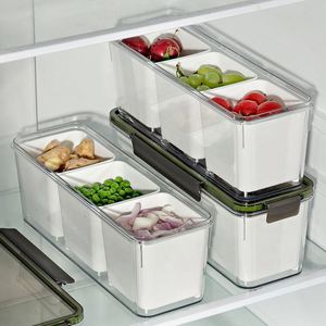 Kitchen <b>Ginger</b> Garlic Storage Box Refrigerator Multi-grid <b>Fresh</b> Keeping Box Seasoning Organizer - Product Image 5
