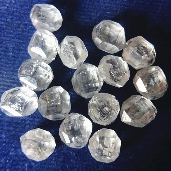 캐럿 HPHT/CVD 큰 크기 합성 거친 다이아몬드 당 도매 자르지 않는 거친 백색 다이아몬드 가격