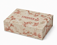 Caja de Regalo Magnética Personalizada con Impresión Chinoiserie a Todo Color, Caja de Embalaje de Cartón Rígido Plegable de Lujo
