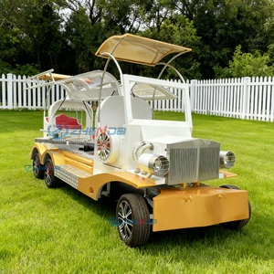 New Style Towable Special Funeral Hearse Funeral Car Trailer Coffin Hearse Wagon Luxury Funeral Hearse Vehicle 6 Wheels - Product Image 5
