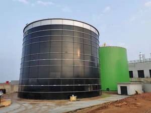 Tự động 2500m3 bắt vít thép không gỉ kỵ khí lò phản ứng cho chất thải hữu cơ xử lý nước thải schumann Tank 2 năm - Product Image 2