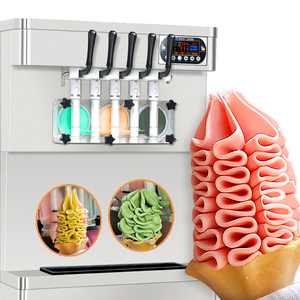 Máquina de helado suave ETL 3+2 con sabores mixtos, máquina de helado con conteo automático, lavado automático, tanques superiores refrigerados - Product Image 3