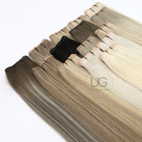 U Glamour 2026 Nouvelle Tendance Cheveux Européens Véritables Couleur Piano Balayage Racine Colorée Trame Papillon Pleine Longueur Extensions de Cheveux Humains