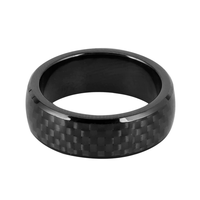 Bague NFC semi-céramique Yian pour cartes de visite, clé d'accès pour hôtels, balise NFC 13,56 MHz