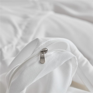 <strong>Custom</strong> High Quality New <strong>Style</strong> Bed Spreads Microfiber Bed <strong>Sheets</strong> Pure White Bedding Set - Product Image 6