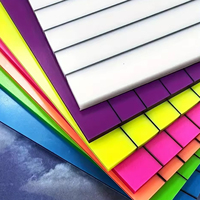 Essentiels pour la rentrée scolaire : Blocs-notes adhésifs transparents avec lignes PET, 12 blocs, 50 feuilles, 3x3 pouces, pour enregistrement de notes et marquage