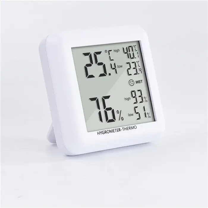 Termômetro digital lcd para medição de temperatura, medidor de umidade, higrômetro digital para quarto, uso doméstico, controle instantâneo interno