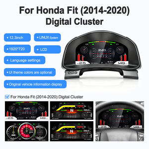 Navihua 12,3 pouces, système Linux, plug & play, cockpit virtuel, compteur kilométrique, compteur de vitesse pour Honda Fit/Jazz GK5 2014-2020, tableau de bord - Product Image 3