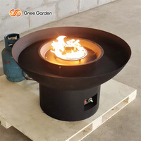 Brasero extérieur au propane galvanisé, chauffage de jardin écologique en métal pour terrasse