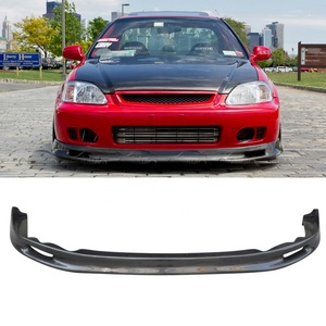 สปอยเลอร์คาร์บอนไฟเบอร์ทรง S สำหรับกันชนหน้า Honda Civic K8 Hatchback ปี 1999+ - Product Image 2