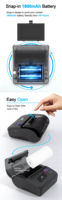 Mesin Pelabel Stiker H06 Portabel Genggam Printer Label Perekat Portabel Printer Struk Bluetooth