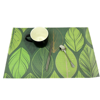 Sous-plats promotionnels personnalisés avec logo imprimé en plastique, feutre, silicone, cuir PU, PVC, coton pour table à manger
