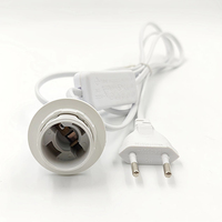 Cordon d'alimentation LED Premium avec prise EU, driver intégré et support de lampe E27 étanche – Câble durable de 1,8 m pour une utilisation sûre
