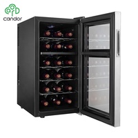 Pour refroidisseur de vin thermoélectrique en acier inoxydable 52L 18 bouteilles ETL/CE/CB/Rohs approuvé pour les Use-CW-52AD2 ménagers et hôteliers