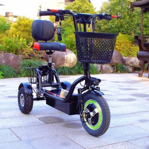 Nouveau style, batterie au plomb-acide de haute qualité, panier et siège, scooter électrique miniature à trois roues à carrosserie ouverte 48V - Product Image 3