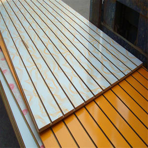 ألواح خشب Slatwall من الميلامين الأبيض السميك 18 forthed ألواح خشب <span class=keywords><strong>Mdf</strong></span> رخيصة من الميلامين - Product Image 6