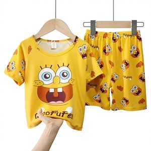 Pigiama Estivo Sottile, Abbigliamento per Aria Condizionata, Set di Vestiti a Maniche Corte per Bambini e Ragazzi, Abbigliamento da Casa, Pigiama per Donne - Product Image 3