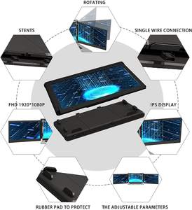 Moniteur portable triple <span class=keywords><strong>OFIYAA</strong></span> <span class=keywords><strong>P2</strong></span> Pro pour ordinateur portable 13,3 pouces, écran double, extension d'écran, compatible avec les MacBook M1 - Product Image 3