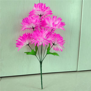 Cheap 7 Heads Silk Funeral <strong>Flower</strong> <strong>Artificial</strong> Chrysanthemum Bouquet <strong>for</strong> <strong>Graves</strong> - Product Image 3