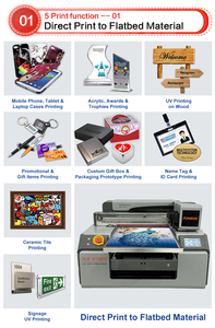 Funtun A2ขนาด2 Epson หัว XP600 1400dpi, กล่องใส่ปากกาแก้วใส่กอล์ฟเครื่องพิมพ์ยูวีแบบหมุนแท่นวาง - Product Image 2