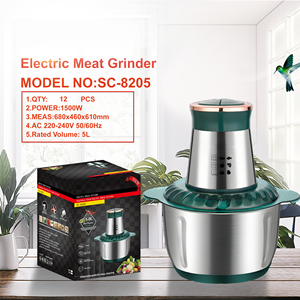 5L électrique en acier inoxydable robot culinaire maison cuisine hachoir à viande légume Restaurant cuivre plastique verre aluminium <span class=keywords><strong>6L</strong></span> - Product Image 1