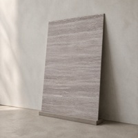 Revêtement mural extérieur et intérieur en pierre de quartz souple texturée gris agate, style MCM classique moderne, imperméable et ignifuge
