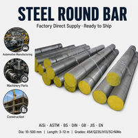 Barre ronde en acier allié de première qualité, barre en acier laminée à chaud, tige en acier poli brillant SAE AISI 1045 4140 EN S45C JIS SGr420 SCM440