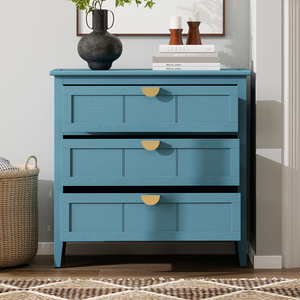 3 <b>Drawer</b> Cabinet American Style <b>Storage</b> Unit <b>For</b> Bedroom Living Room Study - Product Image 5
