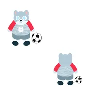 Peluche personalizzato peluche mascotte di calcio giocattolo con tessuto di pelliccia pelosa artificiale con il tuo logo animali di peluche personalizzati