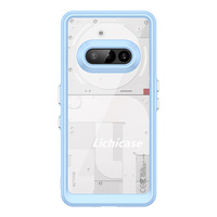 Lichicase Support Personnalisé Anti-jaunissement Transparent Acrylique Cas pour Rien Téléphone 3A Souple TPU Couleur Cadre Couverture Arrière