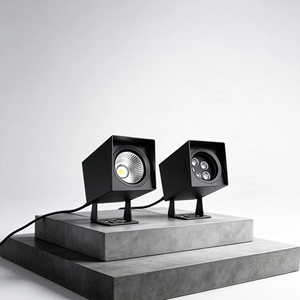 Projecteur LED COB/SMD carré extérieur étanche en aluminium IP65 avec support, faisceau multiple pour villa, arbre, allée, aménagement paysager - Product Image 5