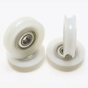 wholesale sliding window pulley series U-groove type 608 bearing with nylon PA6 plastic pulley