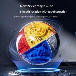 Nouveau mini <span class=keywords><strong>puzzle</strong></span> 3D en forme de cube, labyrinthe, plastique ABS, combat parent-enfant, entraînement à la pensée logique pour enfants, jouet anti-stress - Product Image 3