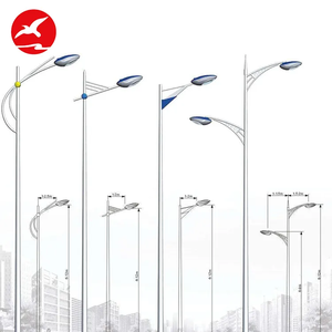 Su misura in alluminio 3.5 M 6M 8 12 metri <span class=keywords><strong>9M</strong></span> usato acciaio zincato lampada palo led perito solare palo - Product Image 2
