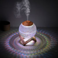 Usine en gros 350ML ultrasons coloré lumière brume fraîche boule de cristal humidificateurs d'air diffuseur pour chambre