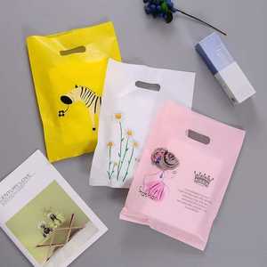 Custom Logo Printed Shopping <strong>Bag</strong> Boutique Clothing Packing <strong>Bag</strong> LDPE <strong>Handle</strong> Waterproof <strong>Plastic</strong> Carry Die Cut <strong>Bags</strong> - Product Image 5