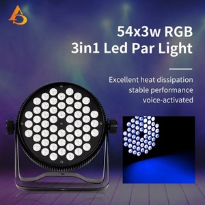Fabrication professionnelle de projecteurs de scène intérieurs, nouveaux projecteurs LED PAR en aluminium 54*3W RGB 3 en 1 pour discothèque - Product Image 2