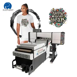 Dtf Printer Inkjet 60cm dual/four i3200 kepala cetak DTF printer kecepatan tinggi langsung ke film printer untuk pencetakan kaos