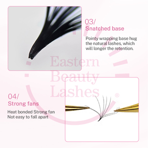 Extensions de <span class=keywords><strong>cils</strong></span> Préfact Bouquet de haute qualité Bouquets pré-faits parfaits Promade Lashes Ventilateurs de volume 3D Extension de <span class=keywords><strong>cils</strong></span> Longue tige - Product Image 6