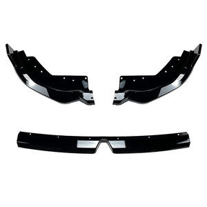 Front Lip Splitter For Bmw 3 Series G20 Lci M Sport 320i 325i 2023+ Piano Black Carbon Fiber Texture <b>Abs</b> Material - Product Image 5