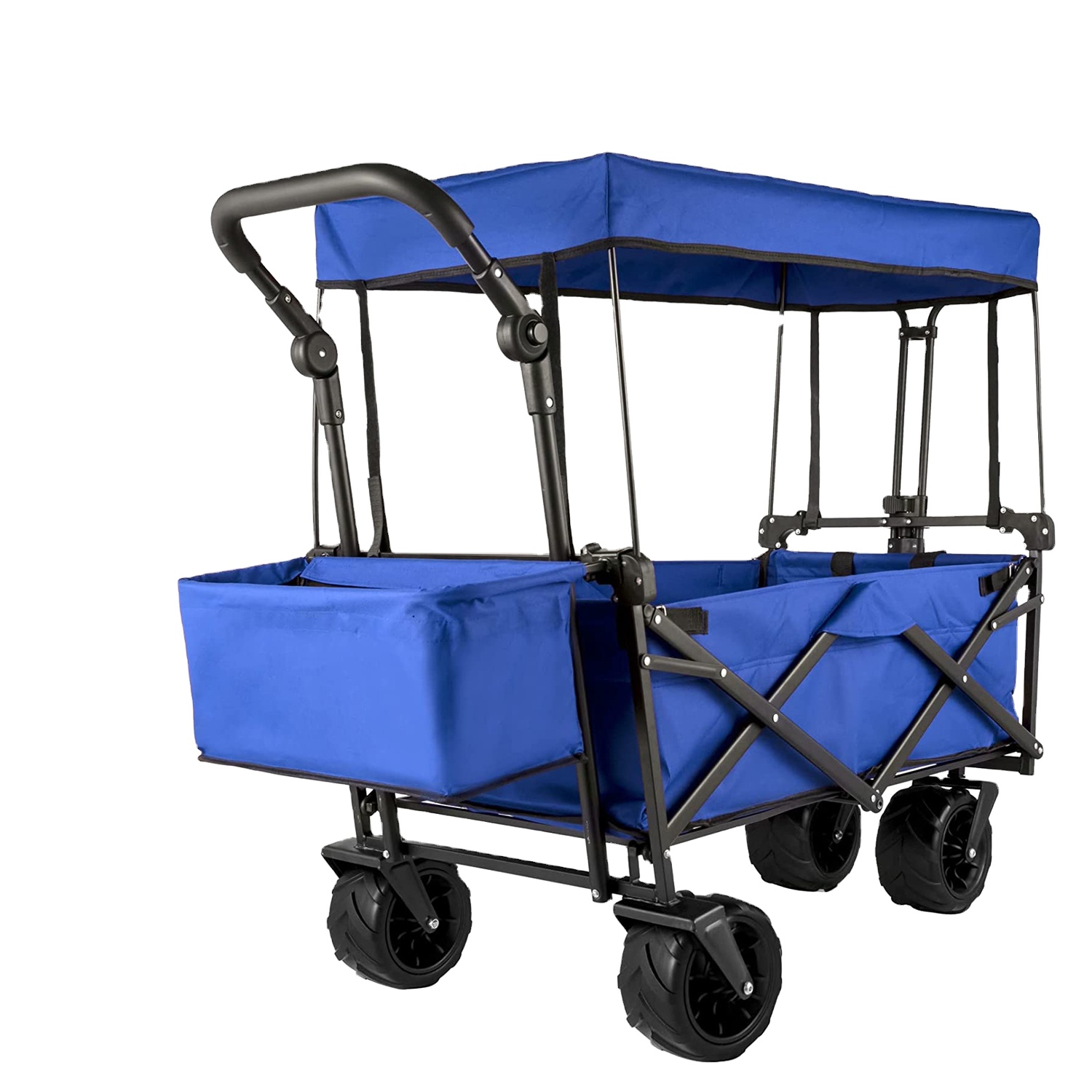 WOQI пользовательские логотипы Пикник Кемпинг пикап черная Складная уличная садовая тележка эргономичная ручка пляжная тележка